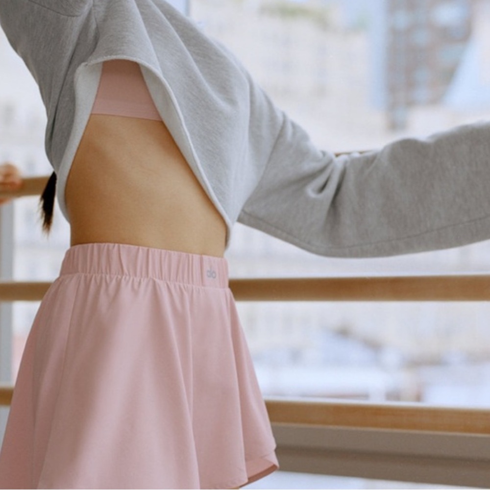 ALO NWT BALLET PINK SKIRT XS